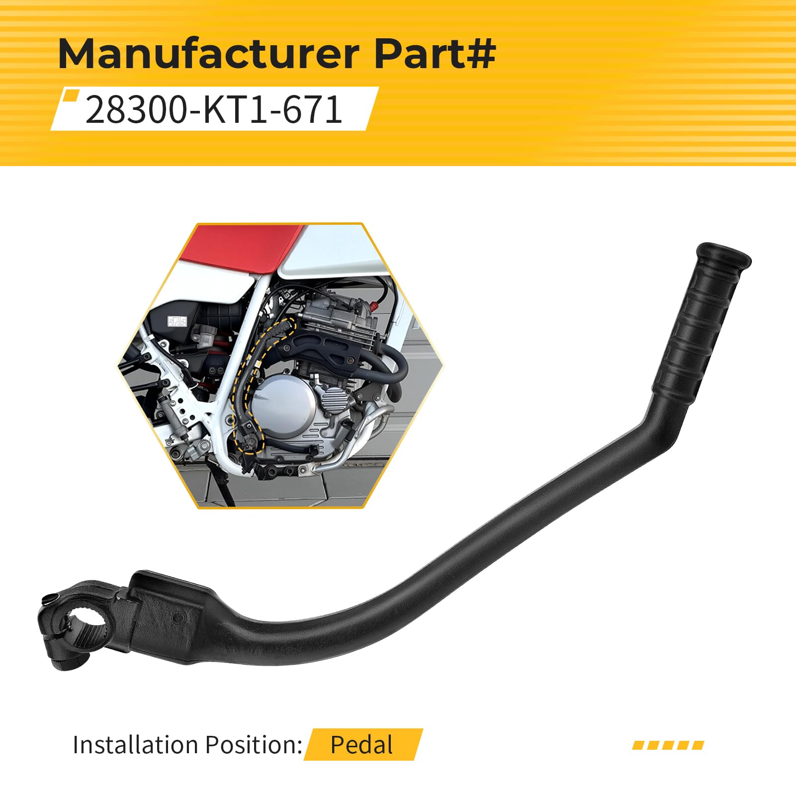 Amazon.co.jp: M MATI キックスタートスターターレバー ホンダ XR250R